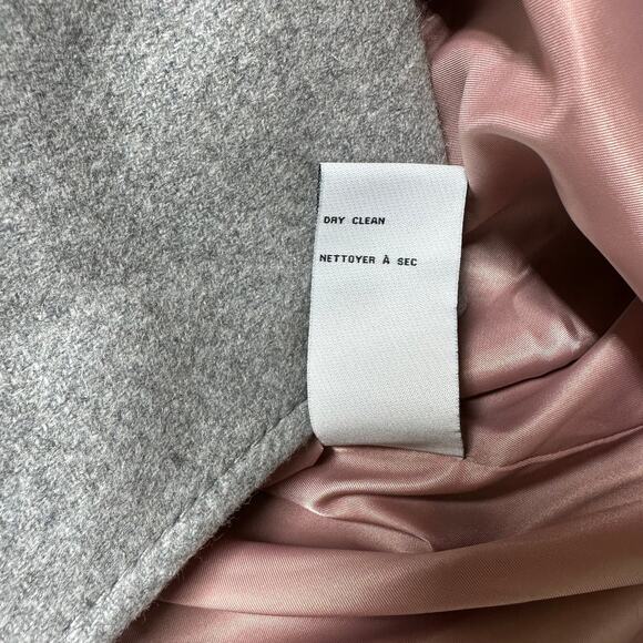 Kate Spade NWOT Gray Belted Notch Collar Coat Trench Size S Wool Blend Overcoat - Picture 9 of 12